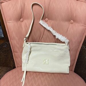 Soft Leather Cream Shoulder/Hand Bag